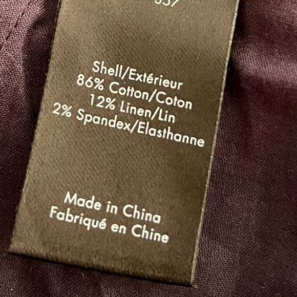 ELIZABETH & JAMES Hudson Cropped Wide Leg Denim/Linen Trousers Size 6 - Picture 9 of 9